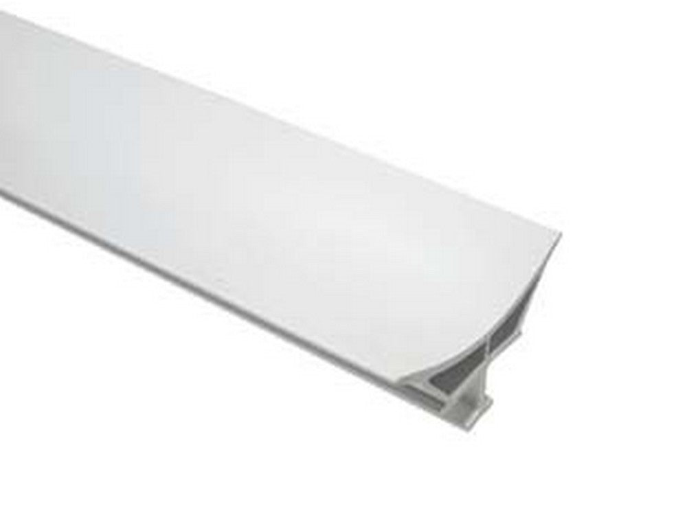 profilo raccordo igienico rigido - mm.10,5x65x26h. barra mt.2 - bianco cod:ferx.fer453028