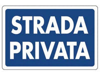 cartello "strada privata" - cm.30x20h.  cod:ferx.fer453233