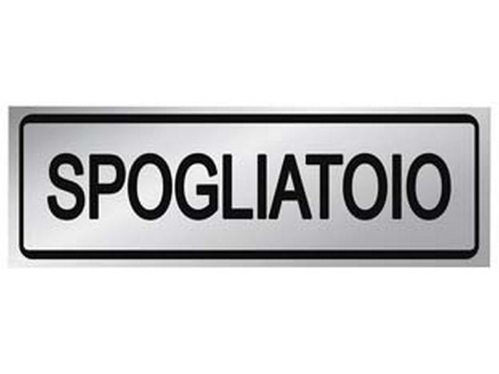 targhetta adesiva "spogliatoio - cm.15x5h. cod:ferx.fer453394