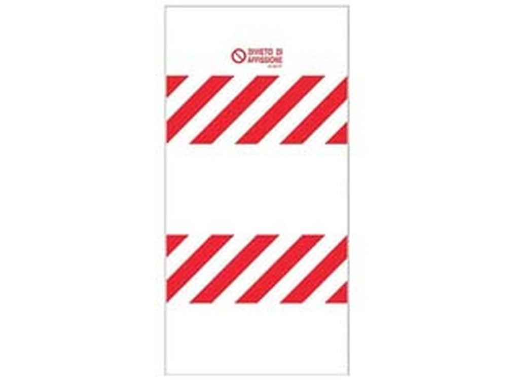 cartello "recinzione cantiere divieto di affissione" - cm.100x180h.  cod:ferx.fer453448