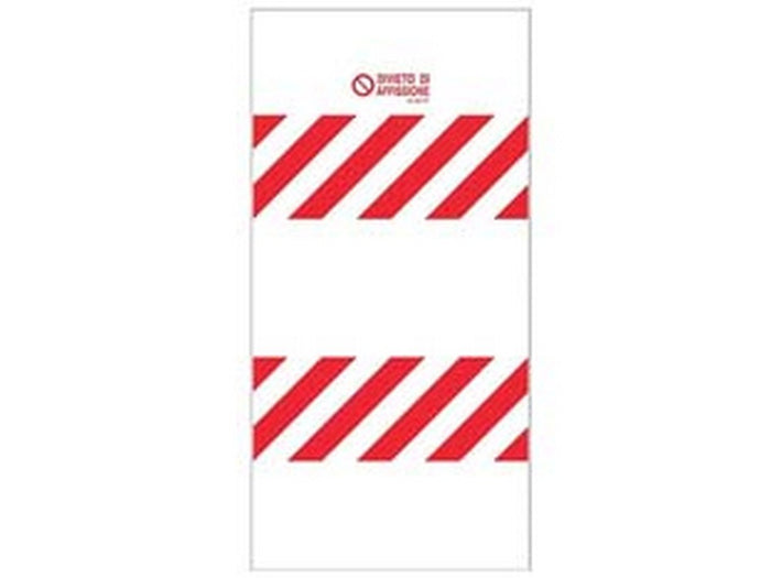 cartello "recinzione cantiere divieto di affissione" - cm.100x180h.  cod:ferx.fer453448