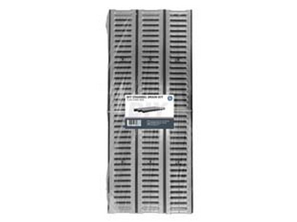 kit canaletta griglia zincata e tappo cod:ferx.fer453547