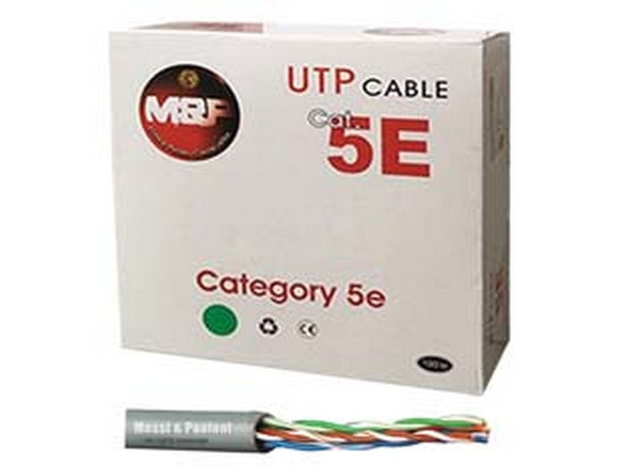 cavo trasmissione dati rete lan utp cat.5/e grigio  - ø mm.5,4  cod:ferx.fer453677