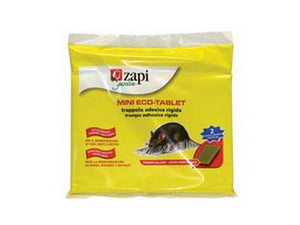 colla per topi mini eco-tablet  - busta con 2 tavolette adesive da cm.14x19 cod:ferx.fer454155