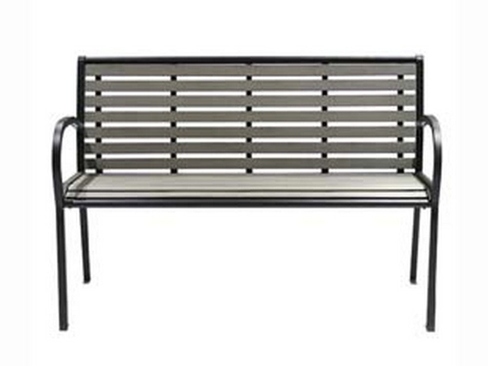 panchina con braccioli in wpc - cm.125x59x81h.  cod:ferx.fer455190