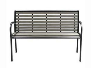 panchina con braccioli in wpc - cm.125x59x81h.  cod:ferx.fer455190