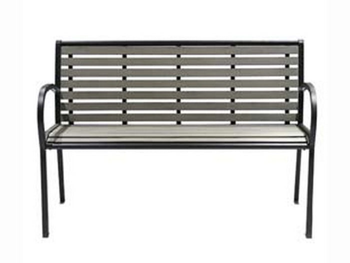 panchina con braccioli in wpc - cm.125x59x81h.  cod:ferx.fer455190