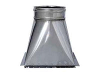 tramoggia in acciaio inox aisi 304 monoparete spessore mm.0,6 - mm.300x300 - ? mm.300 - mm.330h. cod:ferx.fer457446