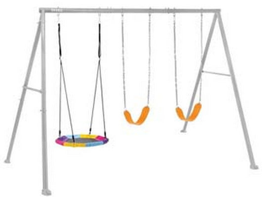 altalena per bambini 3 giochi 3-10 anni cm.343x235x200h. - cm.343x235x200h.- peso kg.31,2 (44134) cod:ferx.fer455916