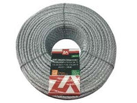 fune metallica antigiro in acciaio zincato - ? mm.6 in rotoli da mt.25, 133 fili cod:ferx.fer456043