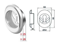 mostrina a vaschetta in acciao cromo satinato - mm.68x88x20h ? mm.50 (kt5239at) cod:ferx.fer456593