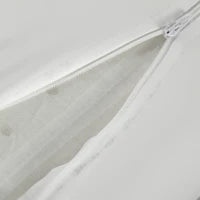 Cuscino Cervicale in Memory Foam a Doppia Altezza con Copertura Rimovibile, 60x40x10/12 cm, Bianco Crema