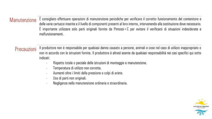 Contenitore per filtro a cartuccia attacco 3/4"