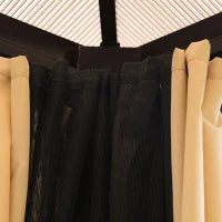 Gazebo da Giardino 3x3.6m in Alluminio con Zanzariera e Tetto in Policarbonato