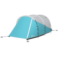 Tenda da Campeggio per 4-5 Persone, con Zone Giorno e Notte Separate, 460L x 260P x 190H cm, Blu