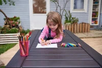 Baule da Giardino Rockwood, 570L, Effetto Legno, Marrone, 155x72,4x64,4H cm