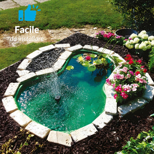 Laghetto da giardino green bracciano litri 220 dimensioni 136x100xh34 cm