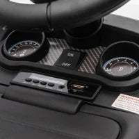 Macchina per Bambini con Licenza Land Rover 6V, Funzionamento Elettrico e a Spinta, Velocità 3km/h, Bianco