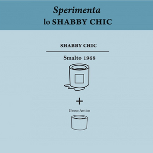 Smalto1968 base acqua gesso antico shabby chic finitura opaca multicolore l 0.5 *** colore- terra, confezione 1