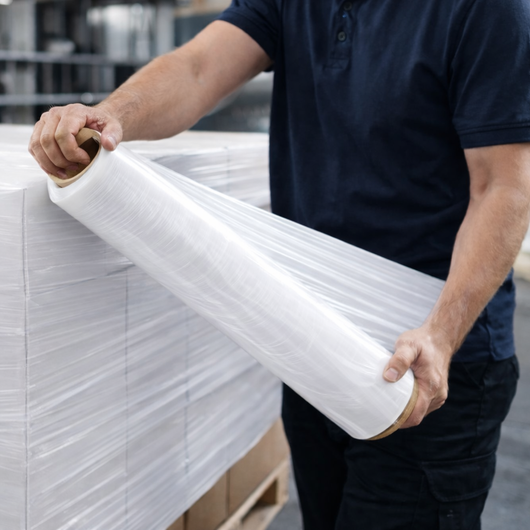 Film pellicola estensibile manuale bianco per imballaggi 2 kg