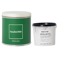 Smalto1968 base acqua gesso antico shabby chic finitura opaca multicolore l 0.5 *** colore- persiana, confezione 1