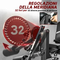 Calf Machine con Schienale e Cuscinetti Regolabili, in Acciaio, Plastica ed EVA, 100x90x105 cm, Grigio e Nero