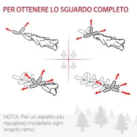 Albero di Natale Slim Artificiale 210 cm con Rami Realistici, Albero di Natale Alto e Stretto con Base Pieghevole, Verde