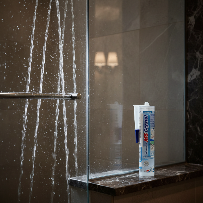 Silicone trasparente mapei mapeflex ms crystal per sigillature invisibili 300 ml