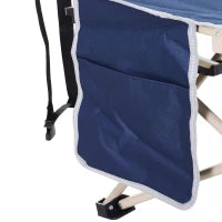 Letto da Campeggio Pieghevole, Letto da Campeggio Struttura in Acciaio Leggero, con Sacca di Trasporto, Carico Max. 150 kg, 190 x 68 x 52 cm, Blu Scuro
