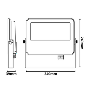 Proiettore led 150 watt slim metallo grigio ip65 equivalente 777 watt temperatura 4500k bianco naturale
