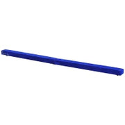 Trave da Ginnastica per Allenamento Imbottita in Legno, Blu, 210x10x6.5cm