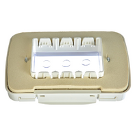 Gewiss placca autoportante 3 posti stagna impermeabile per esterno da parete *** colore bianco, confezione 1