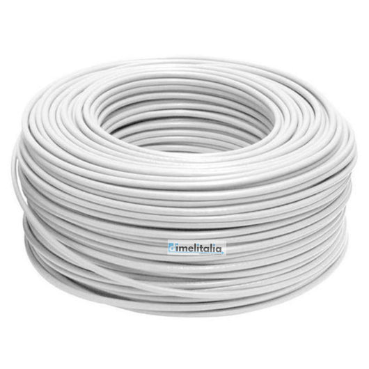 Cavo elettrico cordina unifilare unipolare fs17 rotolo metri 25 colore bianco, sezione conduttore 1,5 mmq
