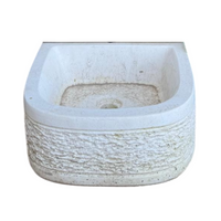 Fontana giardino calcestruzzo senza rubinetto 40x40xh.90 cm serie grecale