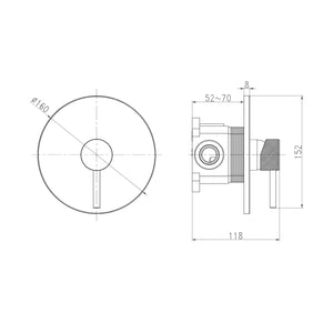 Miscelatore monocomando doccia incasso 1 via serie jazz install box completo *** finitura- oro matt satinato, confezi...