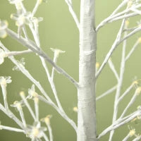 Albero Luminoso di Betulla con 180 Luci LED Alto 180 cm e 3 Livelli di Luminosità per Interni ed Esterni, Bianco