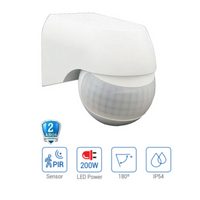 Sensore di movimento led con sensore crepuscolare pir grado di protezione ip54