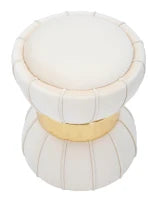 Sgabello Flower cm Crema cm Ø 40X44