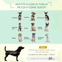 Letto Rialzato per Cani, Cuccia da Viaggio Impermeabile per Animali fino 20kg, 76x61x18cm, Blu