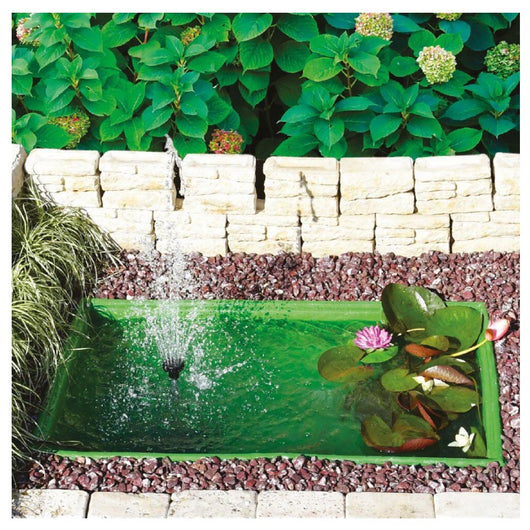 Laghetto da giardino colore verde rettangolare misurina litri 280
