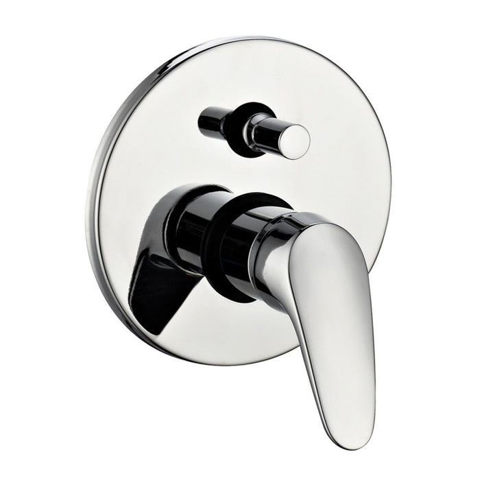 Miscelatore doccia parete europa incasso con deviatore ottone colore cromato *** confezione 1