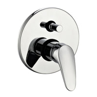 Miscelatore doccia parete europa incasso con deviatore ottone colore cromato *** confezione 1