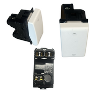 Bticino serie matix pulsante doppio interbloccato 1p no + 1p no 10a 250 va.c.