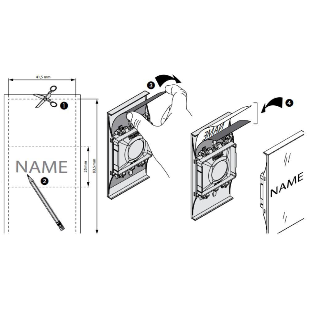 Bticino living now k4040 pulsante targa retroilluminato led 3a 250v