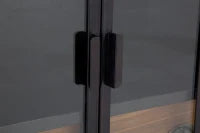 Mobile Iron School Porta Bottiglie Cm 81X42X162,5