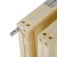 Paravento per Interno Pieghevole a 4 Ante, Divisorio in Bambù di Rattan, 180x1.6x180 cm