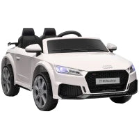 Macchina Elettrica per Bambini 3-5 Anni AUDI TT con Telecomando, Portiere Apribili e Fari LED, Bianco