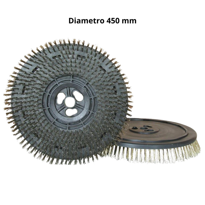 Spazzola setole acciaio ottonato monospazzola maxititina