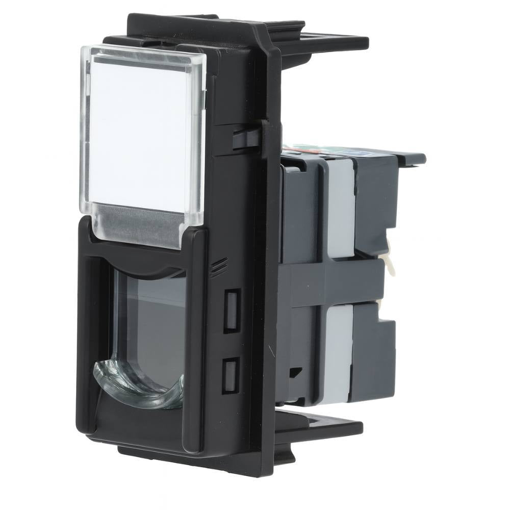 Bticino living now connettore rj45 categoria 5e utp 1 modulo toolless *** colore nero, confezione 1