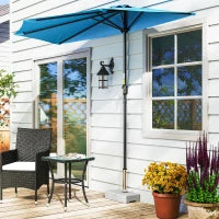 Base per Ombrellone da Giardino 25kg per Pali da Ø32mm, Ø38mm e Ø48mm, in Granito e Acciaio Inox, 45x22.5x40 cm, Grigia